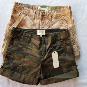 Anthropologie and Sanctuary Camo Shorts